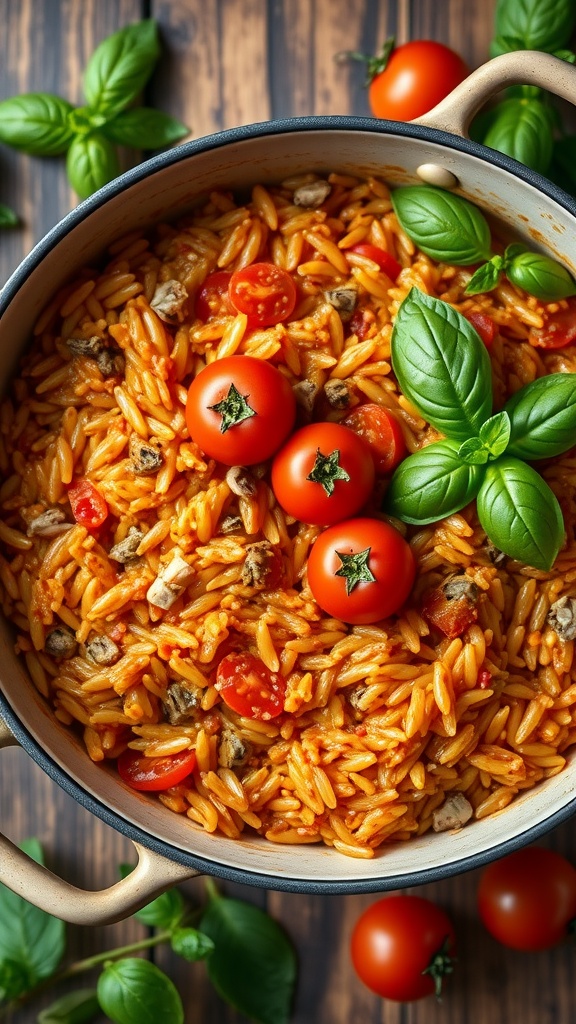 One-Pot Tomato Basil Risotto