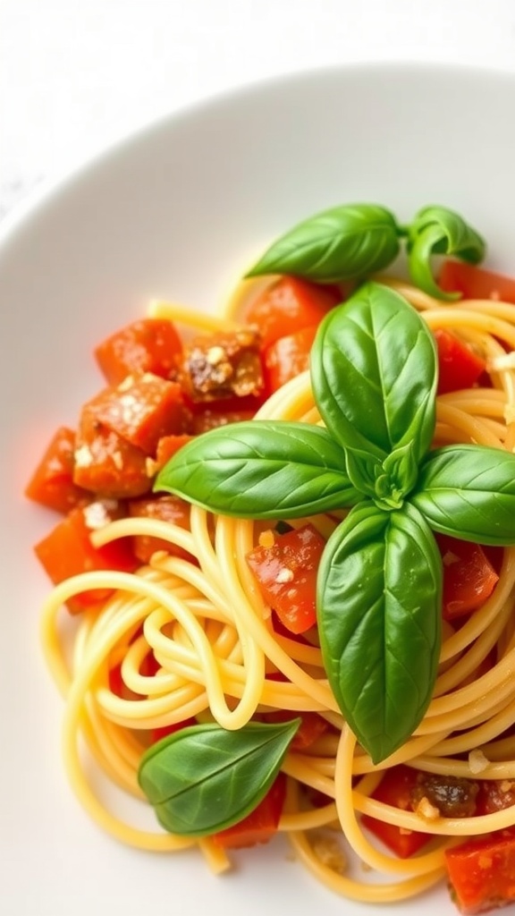 Simple Tomato and Basil Pasta