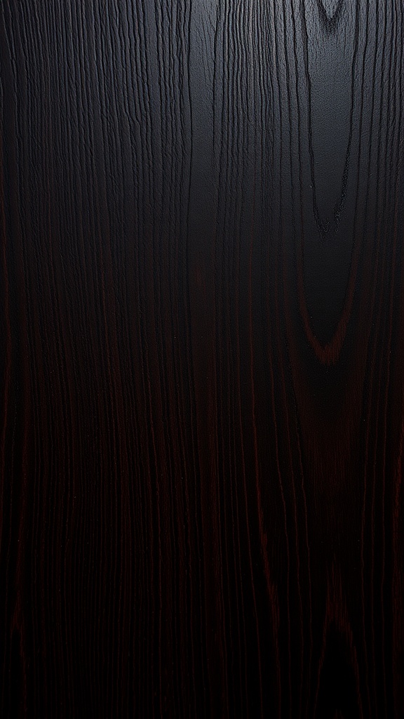 Deep mahogany nail color with gold foil accents