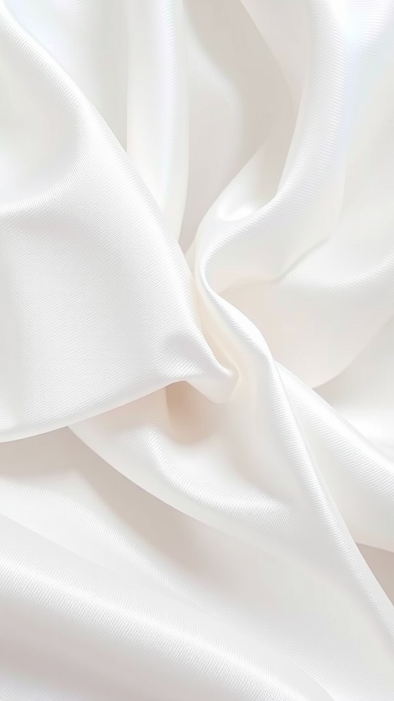 White satin fabric texture