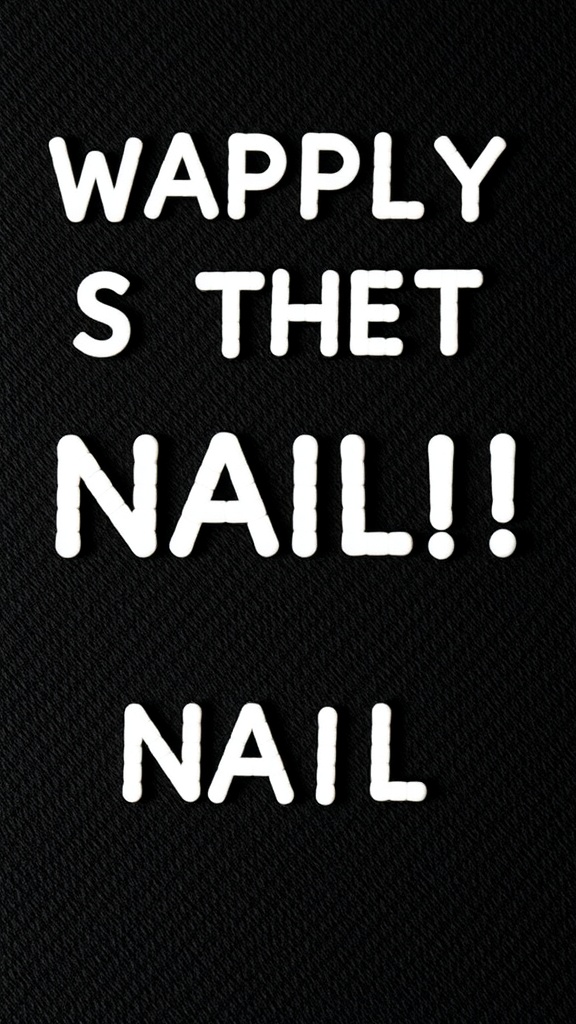 Textured designs on short acrylic nails