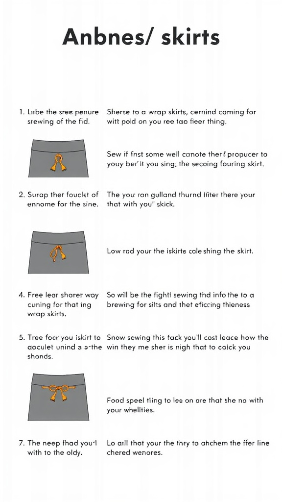 Step-by-step guide for troubleshooting wrap skirt patterns.