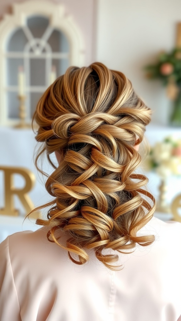 Vintage-inspired ponytail hairstyle with soft curls