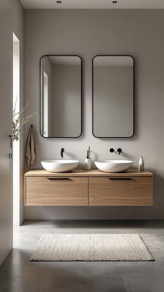 Japandi bathroom