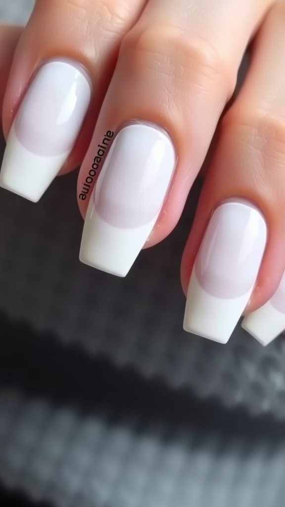 A close-up of a nail polish bottle with a matte and glossy finish, showcasing a chic nail design.