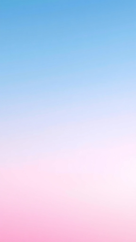 Degradado de colores pastel que va del azul claro al rosa pálido