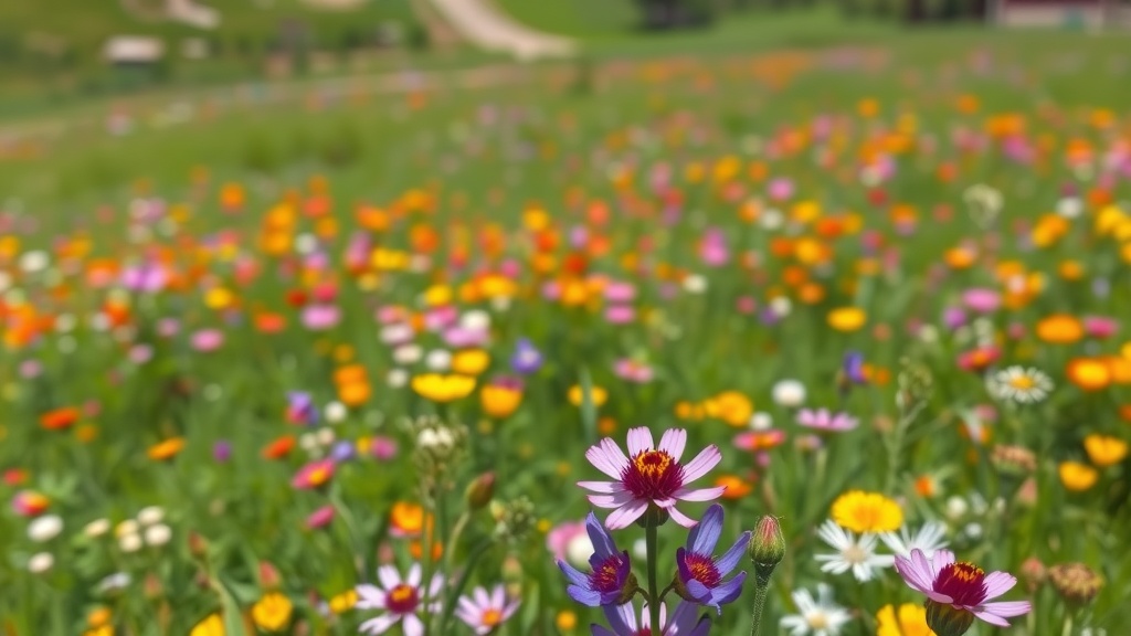 A vibrant field of wildflowers in Crested Butte, Colorado.