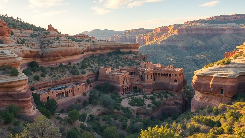 Gila Cliff Dwellings nestled in scenic cliffs of New Mexico