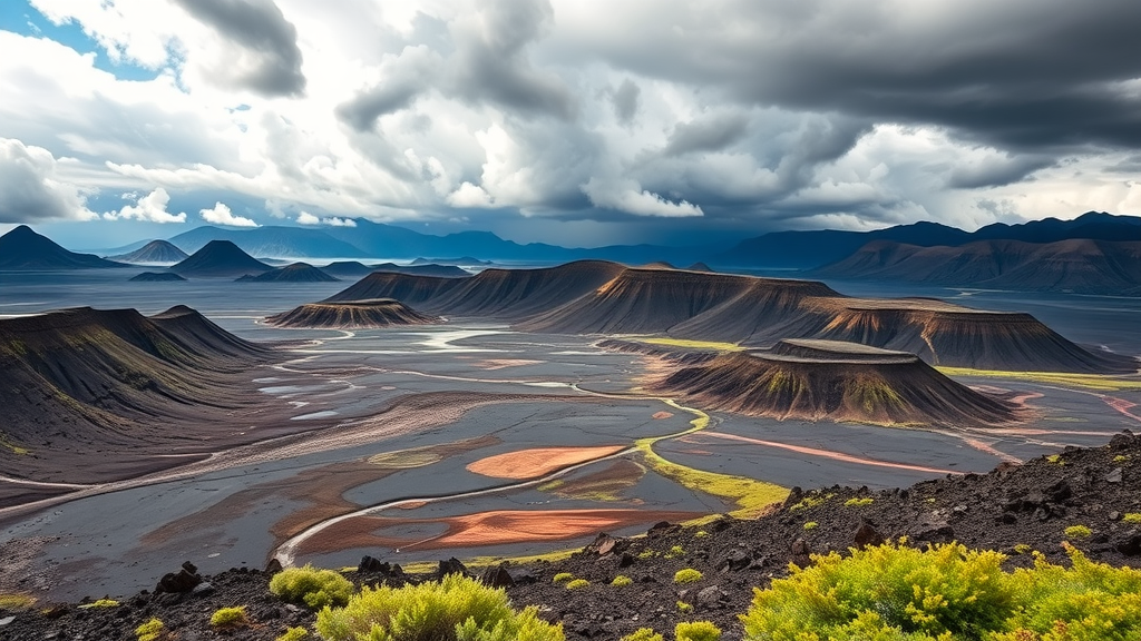 A breathtaking view of Lázaro National Park showcasing unique geological formations and vibrant landscapes.