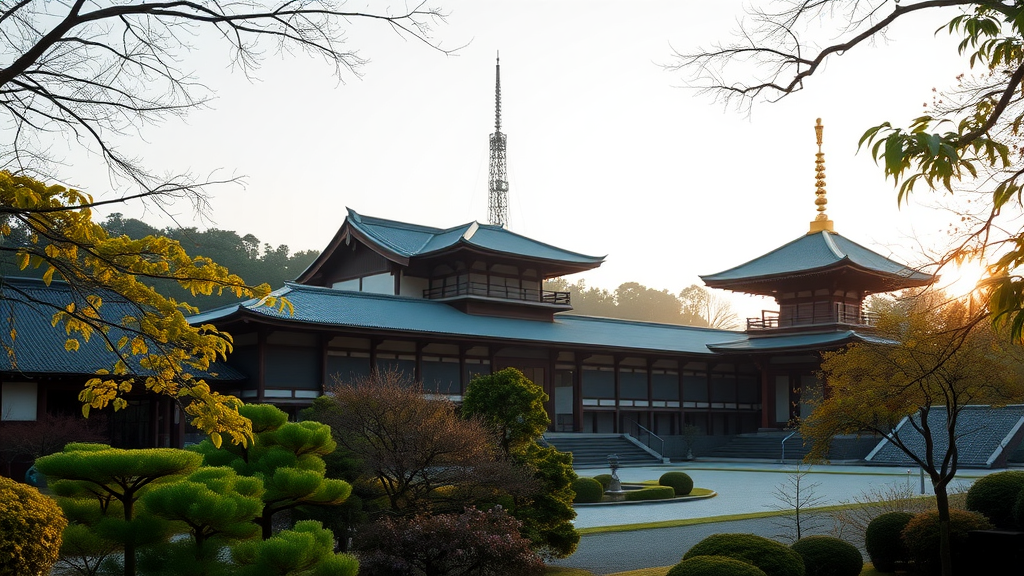 Ninna-ji Temple with its beautiful architecture and landscaped gardens