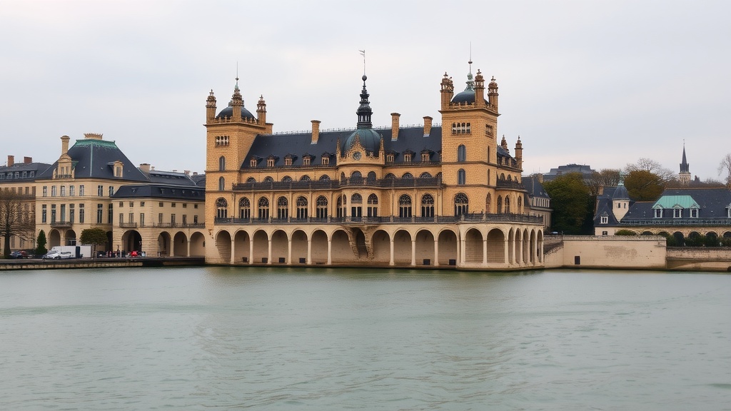 The Conciergerie, a historic building in Paris, featuring stunning medieval architecture.