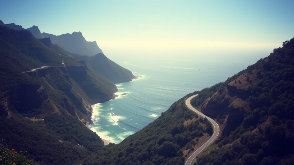 Scenic view of the Garden Route in South Africa