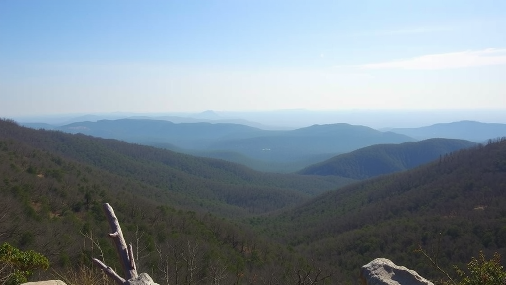 Scenic view of mountains in Blowing Rock, North Carolina