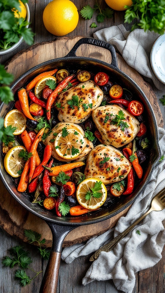 Lemon Herb Chicken with Roasted Vegetables