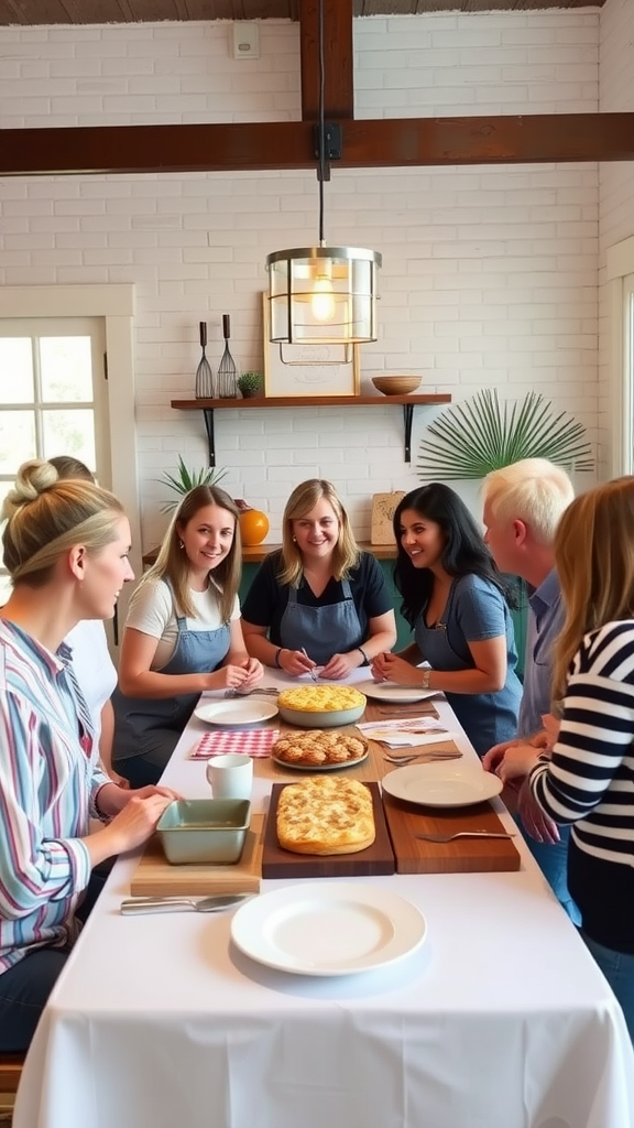 Group of friends discussing keto baking ideas in a cozy kitchen.