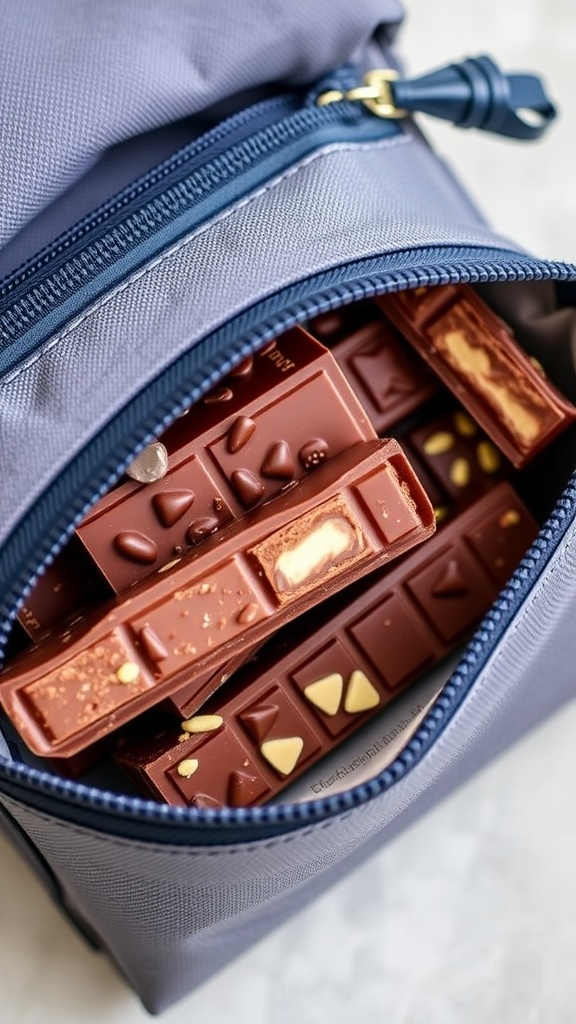 An assortment of keto-friendly chocolate bars on a white surface