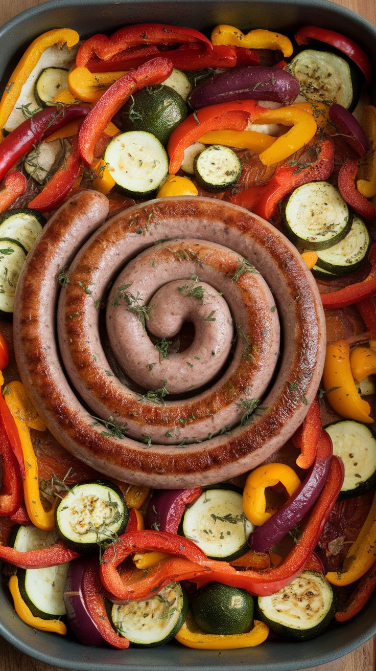 One-Pan Sausage and Veggies