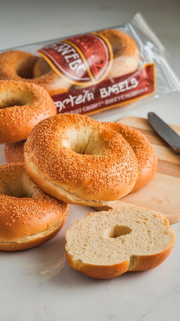 Delicious protein bagels made with Greek yogurt