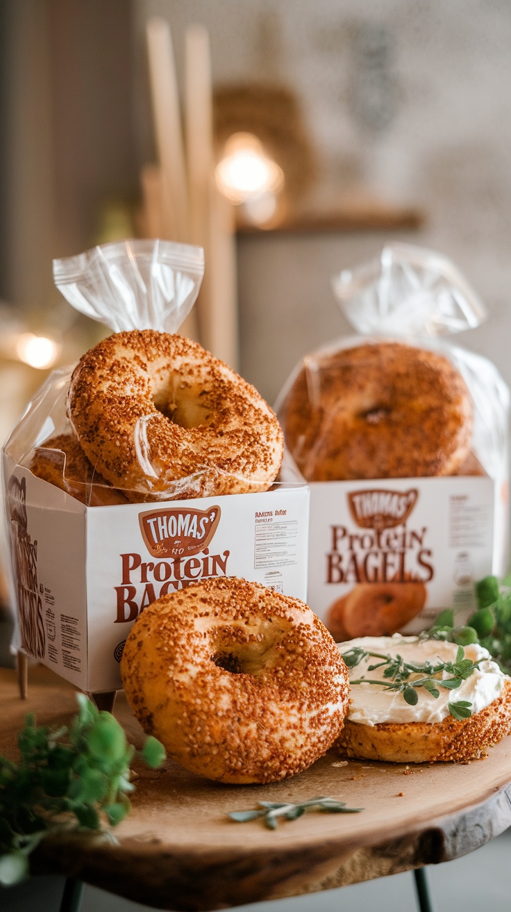 Thomas' Protein Bagels with Greek Yogurt