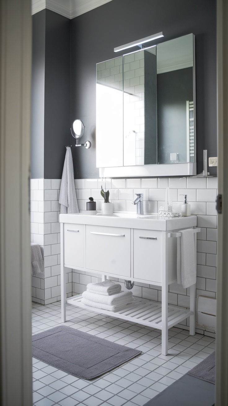 Ikea Godmorgon vanity in a modern bathroom setting.