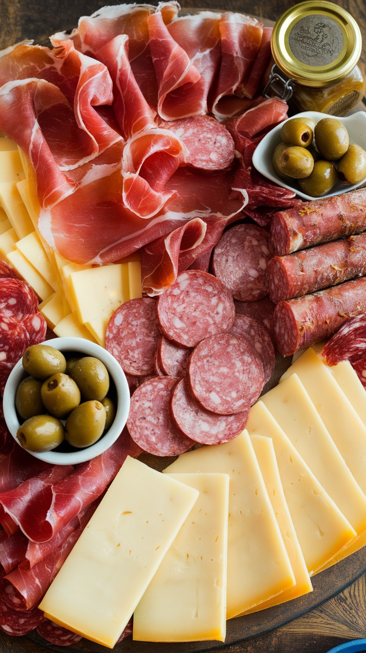 A delicious toasted Italian sandwich with layers of savory meats and cheeses.