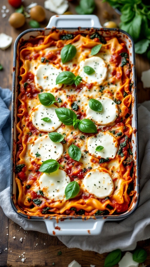 Vegetarian Spinach and Ricotta Lasagna